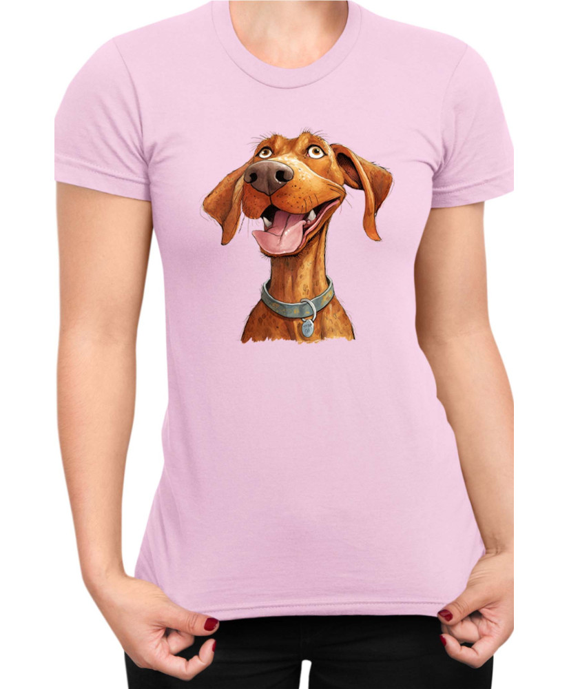 Дамска Тениска Funny Dogs Breeds Vizsla