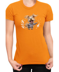 Дамска Тениска Funny Dogs Breeds Yorkshire Terrier