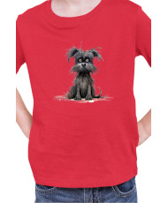 Детска Тениска Funny Dogs Breeds Affenpinscher