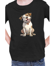 Детска Тениска Funny Dogs Breeds American Bulldog