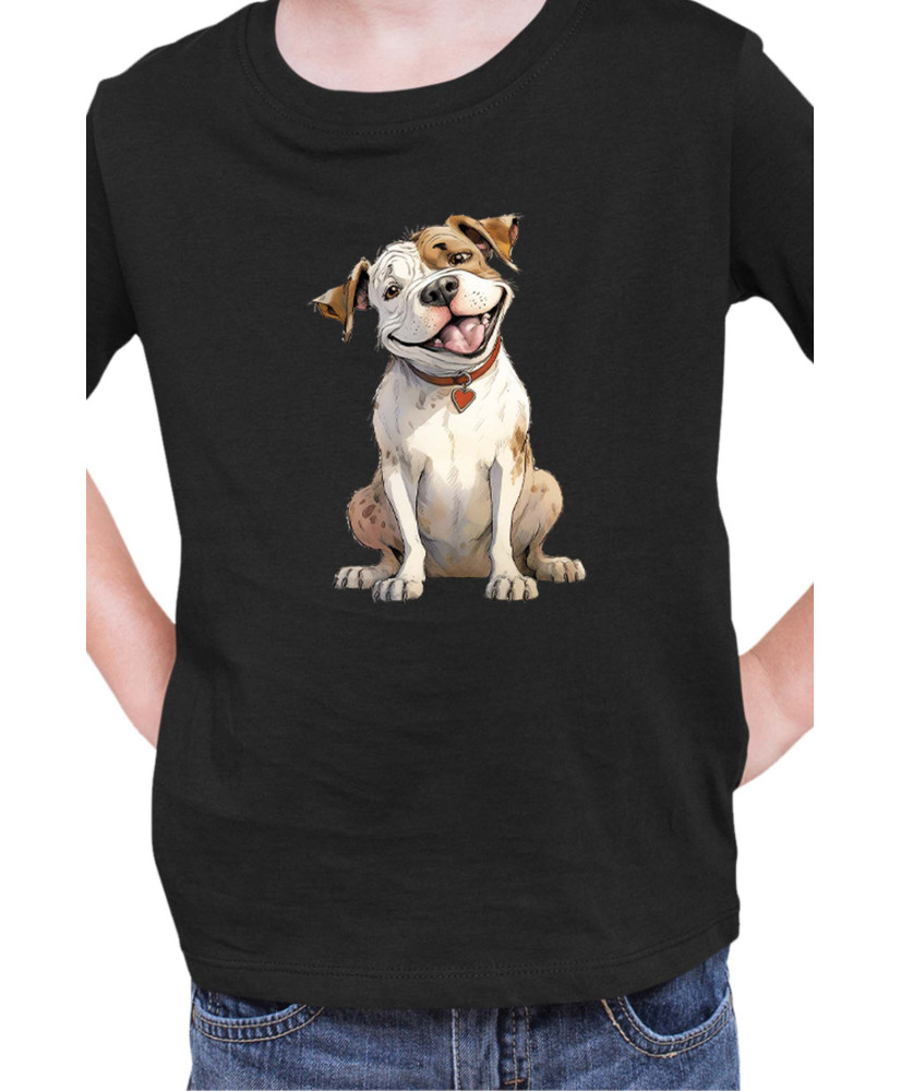 Детска Тениска Funny Dogs Breeds American Bulldog