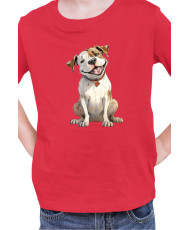 Детска Тениска Funny Dogs Breeds American Bulldog