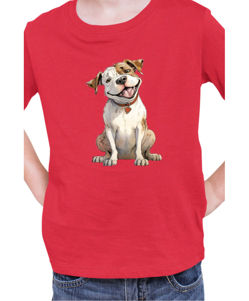 Детска Тениска Funny Dogs Breeds American Bulldog