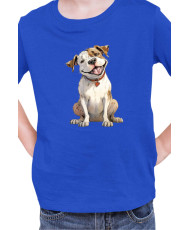 Детска Тениска Funny Dogs Breeds American Bulldog