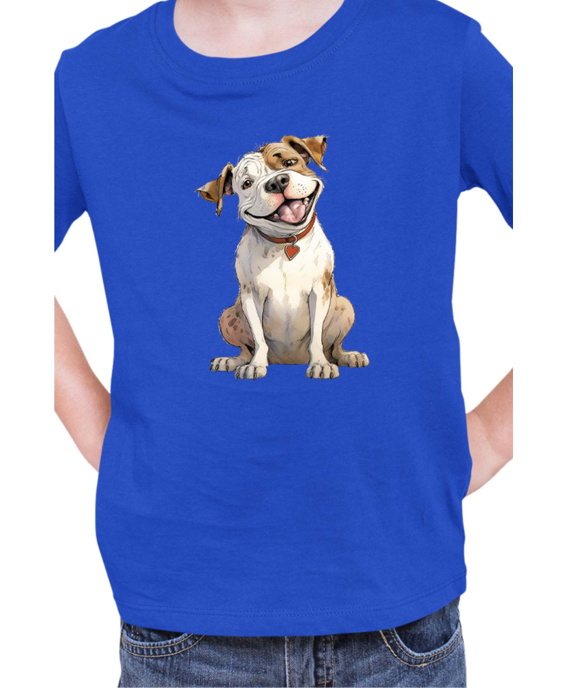 Детска Тениска Funny Dogs Breeds American Bulldog