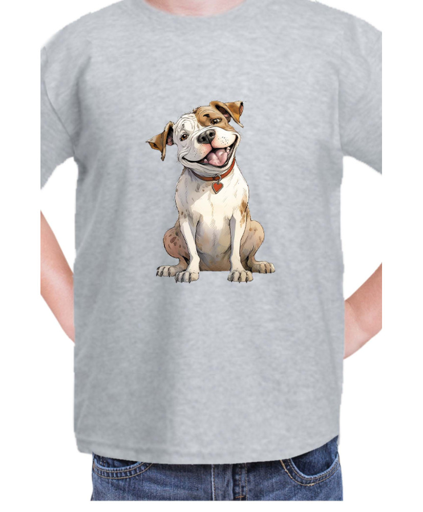 Детска Тениска Funny Dogs Breeds American Bulldog