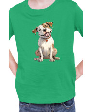 Детска Тениска Funny Dogs Breeds American Bulldog