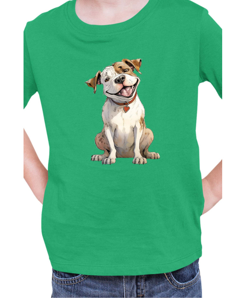 Детска Тениска Funny Dogs Breeds American Bulldog