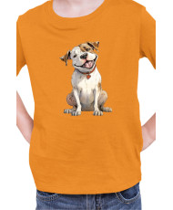 Детска Тениска Funny Dogs Breeds American Bulldog