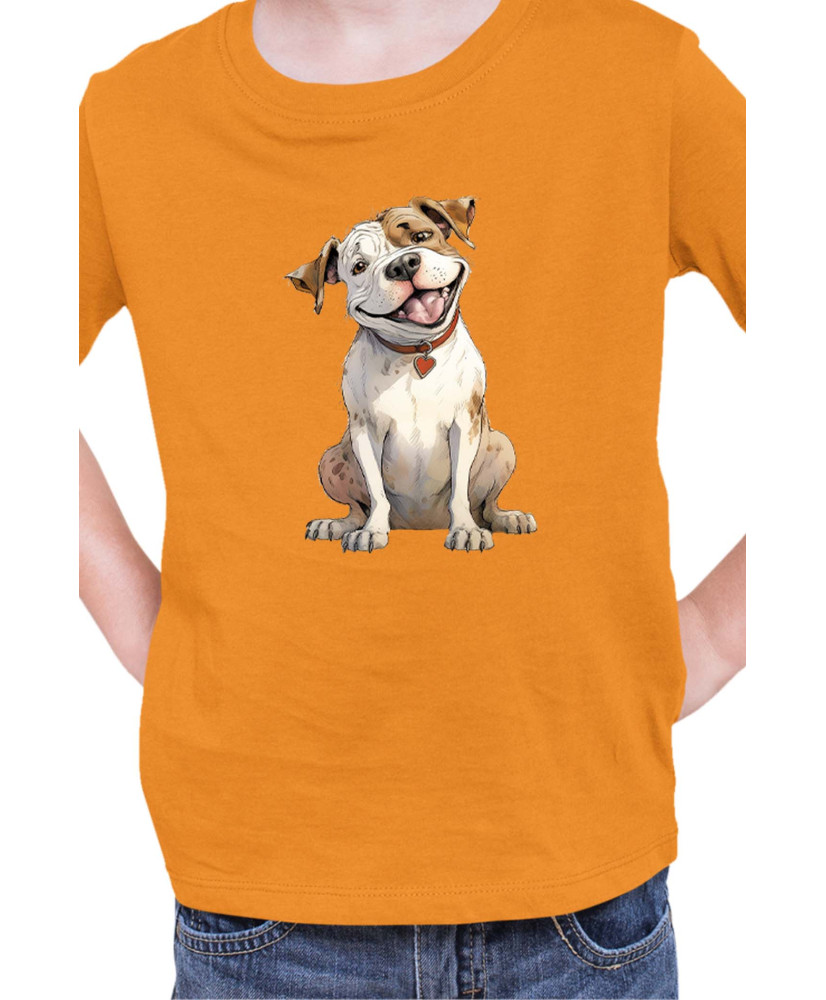 Детска Тениска Funny Dogs Breeds American Bulldog
