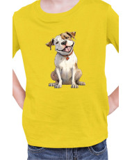 Детска Тениска Funny Dogs Breeds American Bulldog