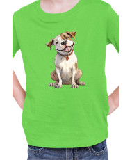 Детска Тениска Funny Dogs Breeds American Bulldog