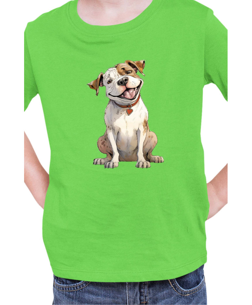 Детска Тениска Funny Dogs Breeds American Bulldog