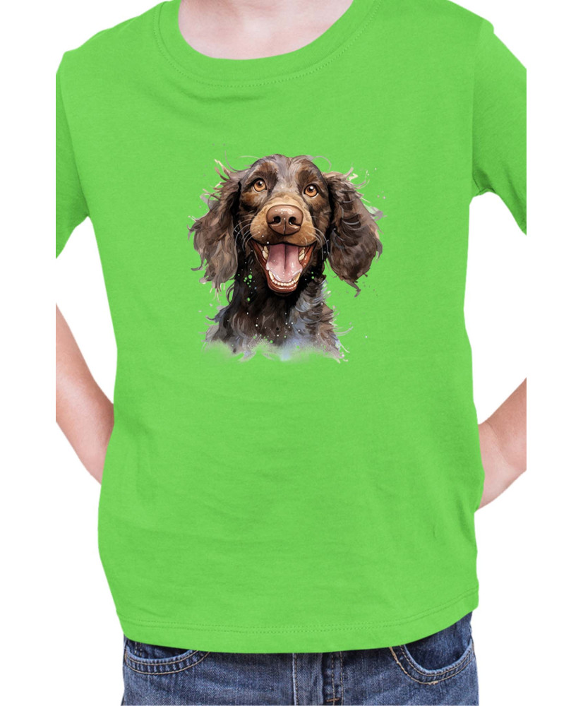 Детска Тениска Funny Dogs Breeds American Water Spaniel 01