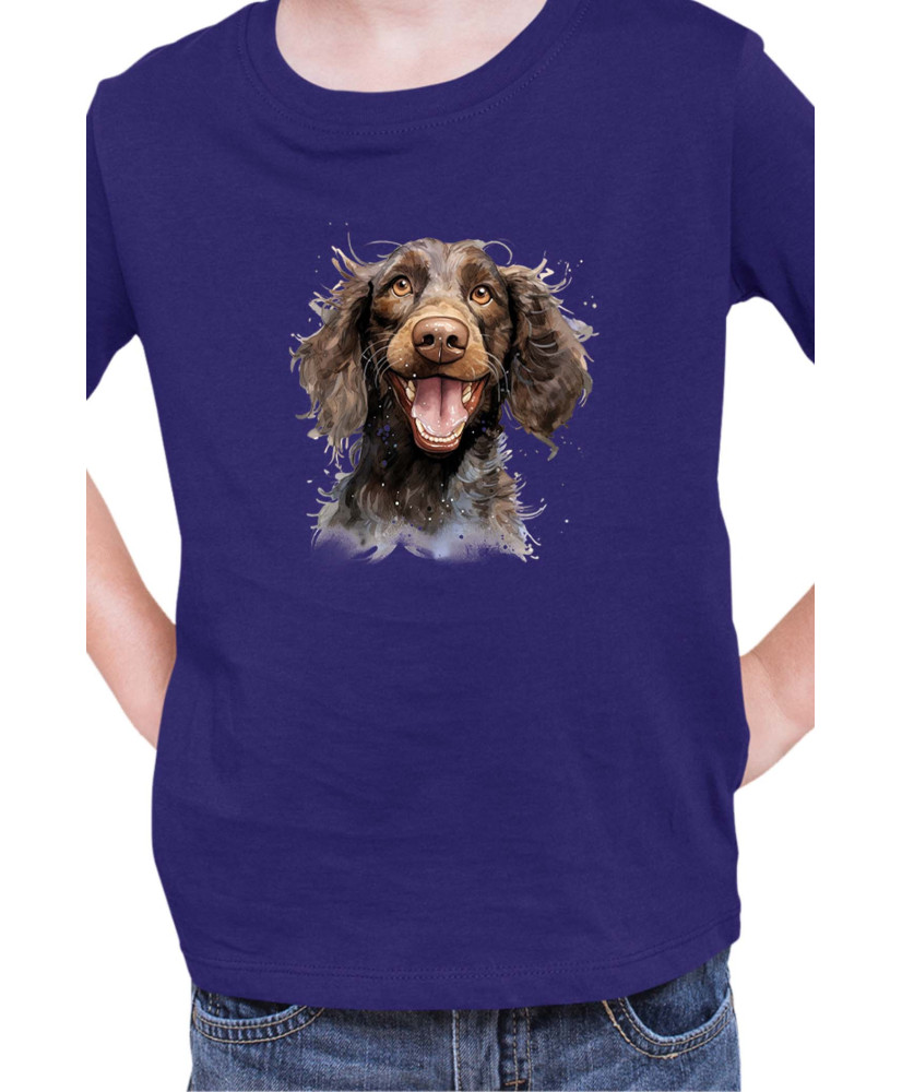 Детска Тениска Funny Dogs Breeds American Water Spaniel 01