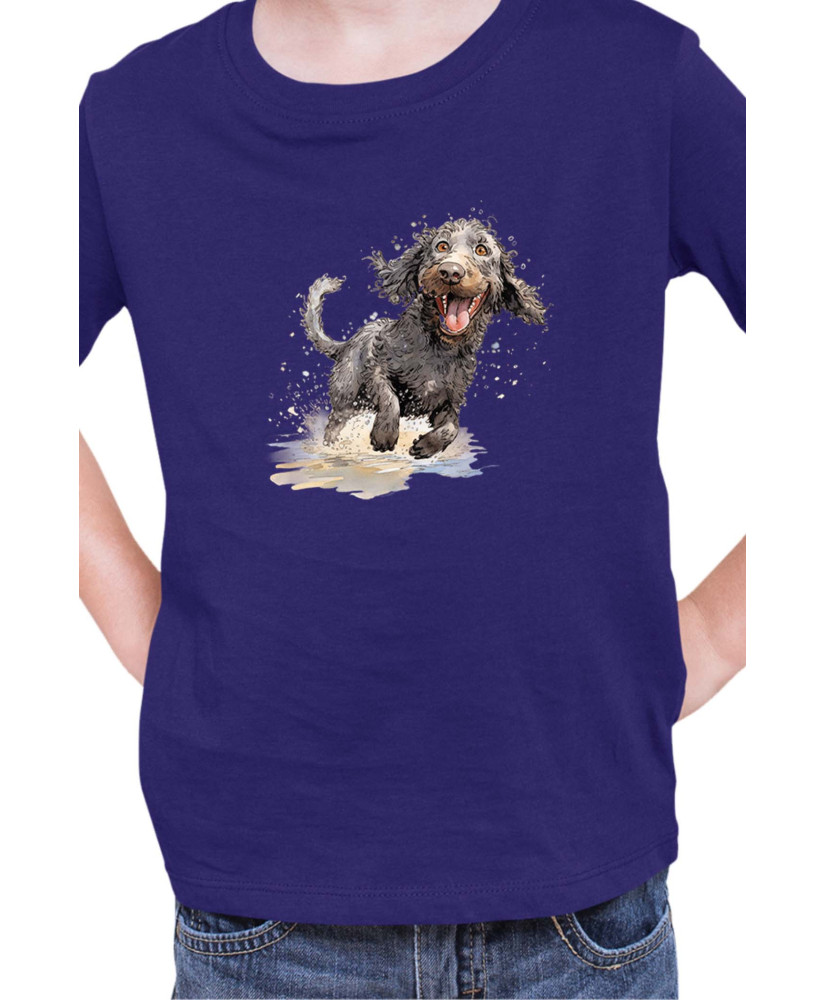 Детска Тениска Funny Dogs Breeds American Water Spaniel 02