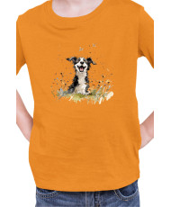 Детска Тениска Funny Dogs Breeds Border Collie 01