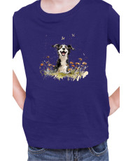 Детска Тениска Funny Dogs Breeds Border Collie 01