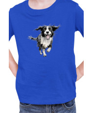 Детска Тениска Funny Dogs Breeds Border Collie 02