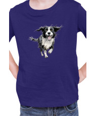 Детска Тениска Funny Dogs Breeds Border Collie 02