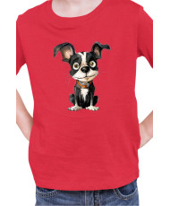 Детска Тениска Funny Dogs Breeds Boston Terrier 01