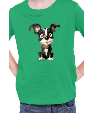 Детска Тениска Funny Dogs Breeds Boston Terrier 01