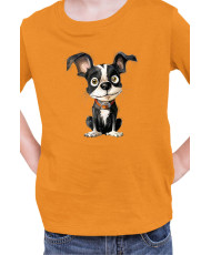 Детска Тениска Funny Dogs Breeds Boston Terrier 01