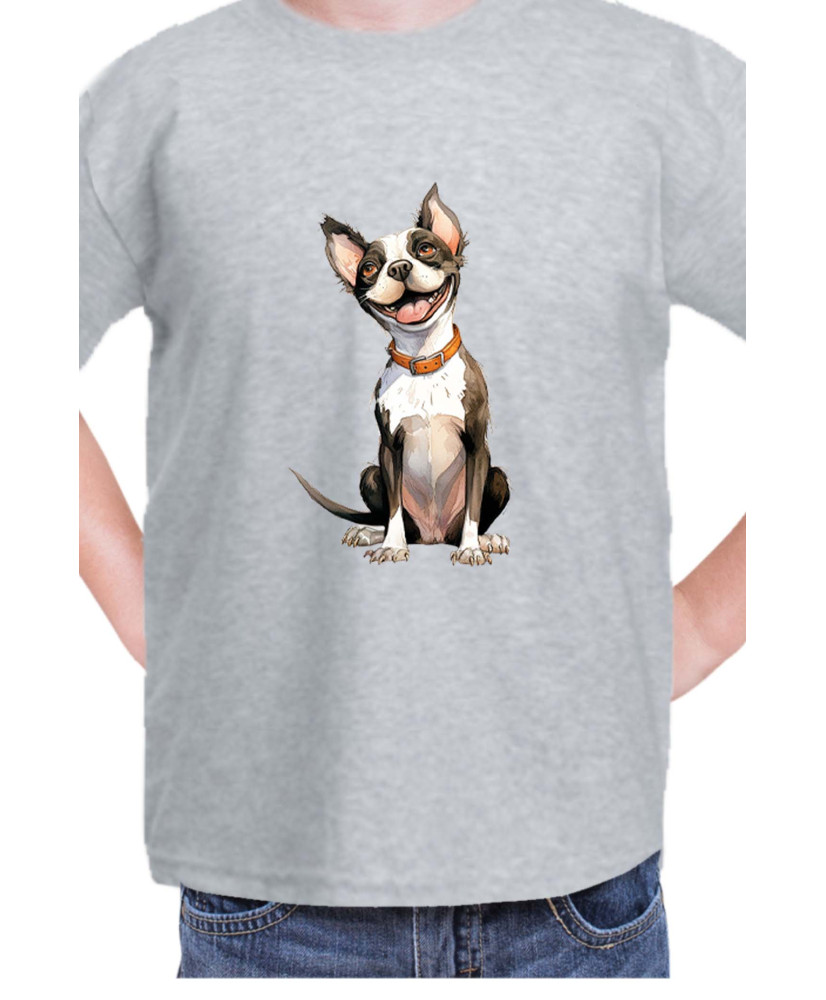 Детска Тениска Funny Dogs Breeds Boston Terrier 02 Детска Тениска Funny Dogs Breeds Boston Terrier 02
