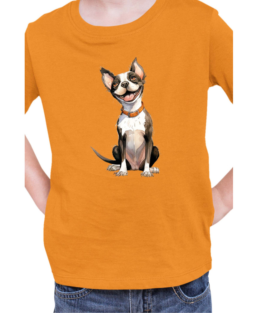 Детска Тениска Funny Dogs Breeds Boston Terrier 02 Детска Тениска Funny Dogs Breeds Boston Terrier 02