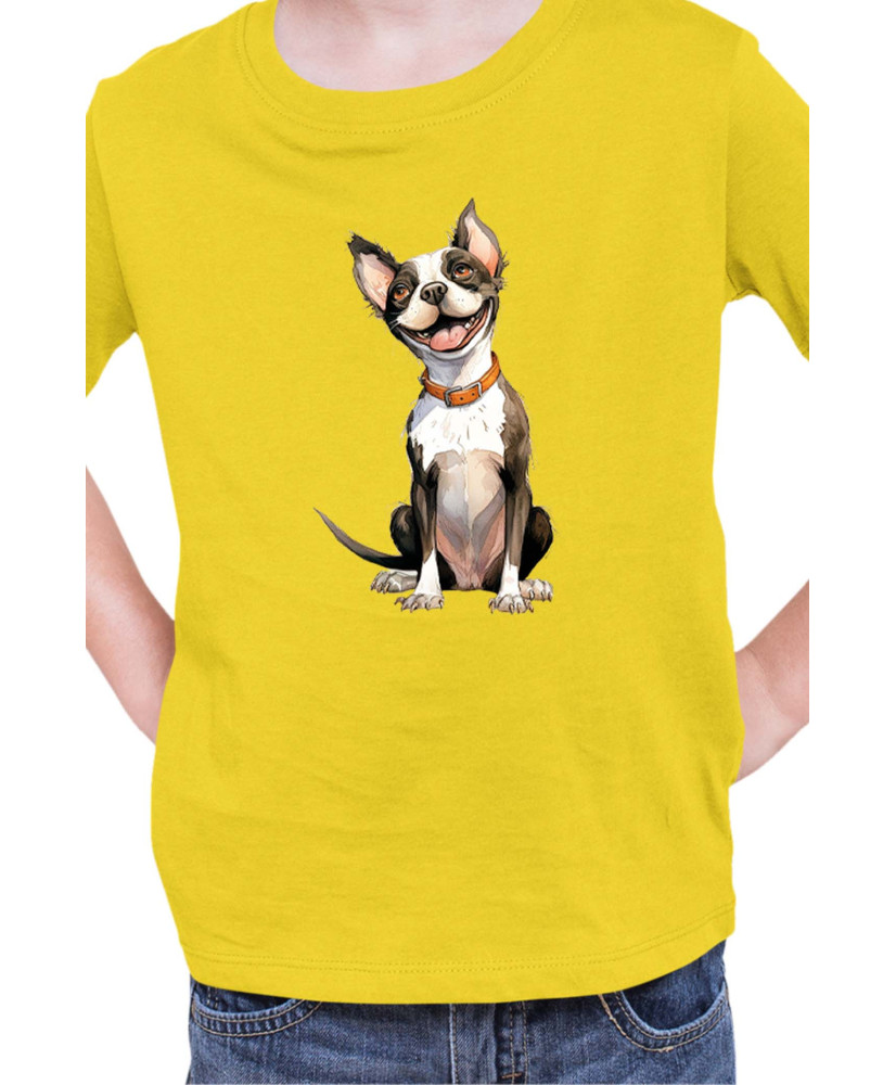 Детска Тениска Funny Dogs Breeds Boston Terrier 02