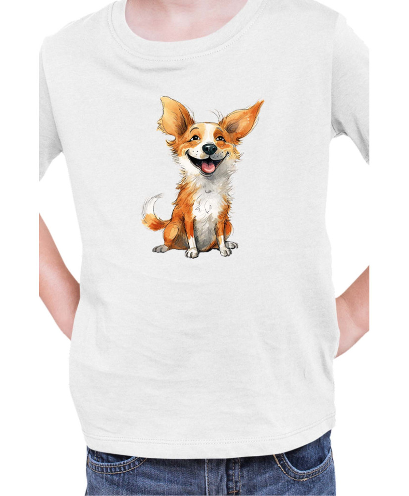 Детска Тениска Funny Dogs Breeds Corgi