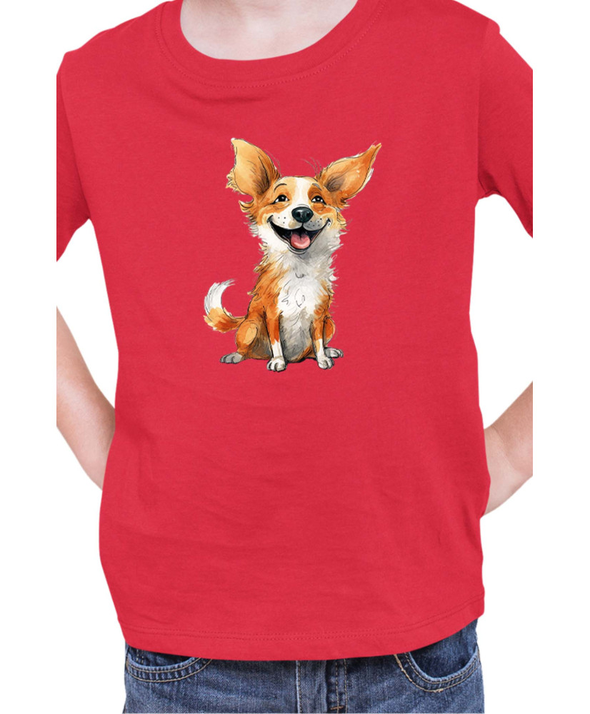 Детска Тениска Funny Dogs Breeds Corgi