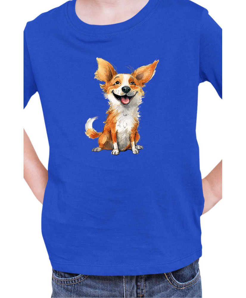 Детска Тениска Funny Dogs Breeds Corgi