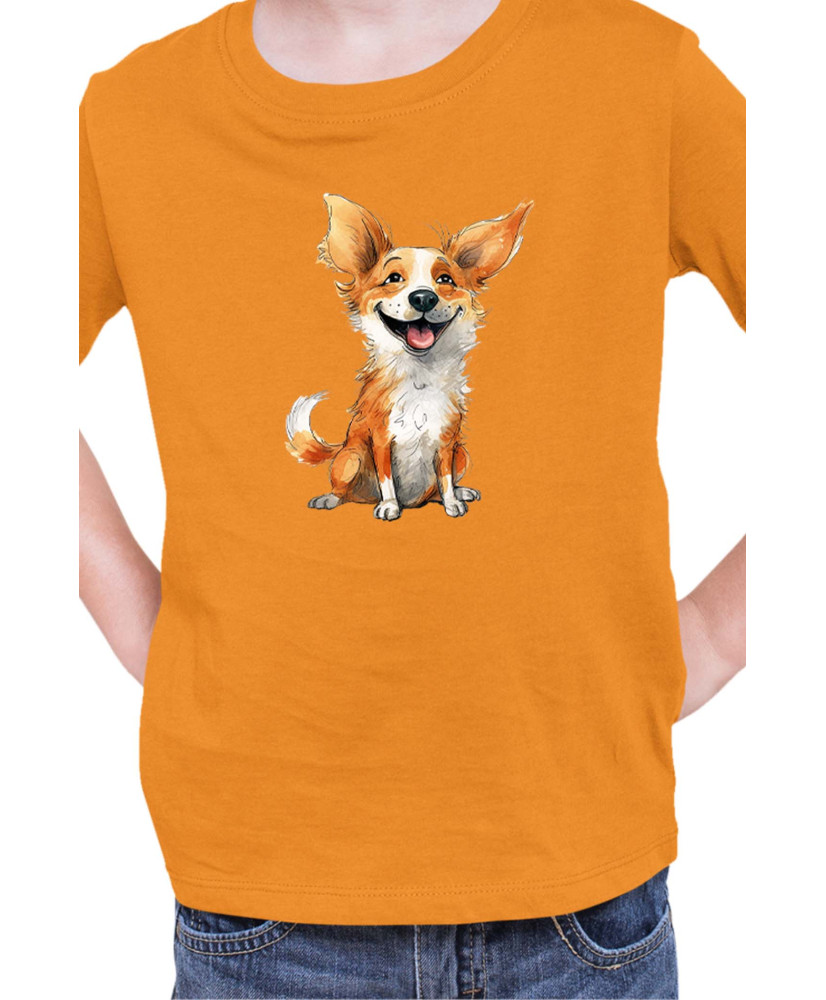 Детска Тениска Funny Dogs Breeds Corgi