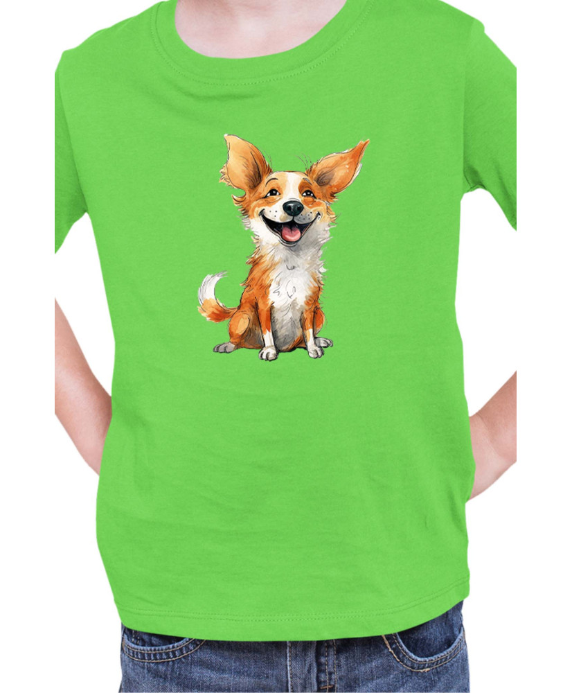 Детска Тениска Funny Dogs Breeds Corgi
