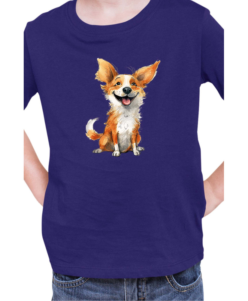 Детска Тениска Funny Dogs Breeds Corgi