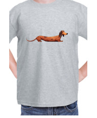 Детска Тениска Funny Dogs Breeds Dachshund 02