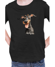 Детска Тениска Funny Dogs Breeds Doberman