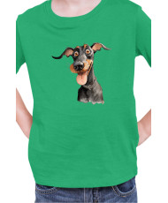 Детска Тениска Funny Dogs Breeds Doberman