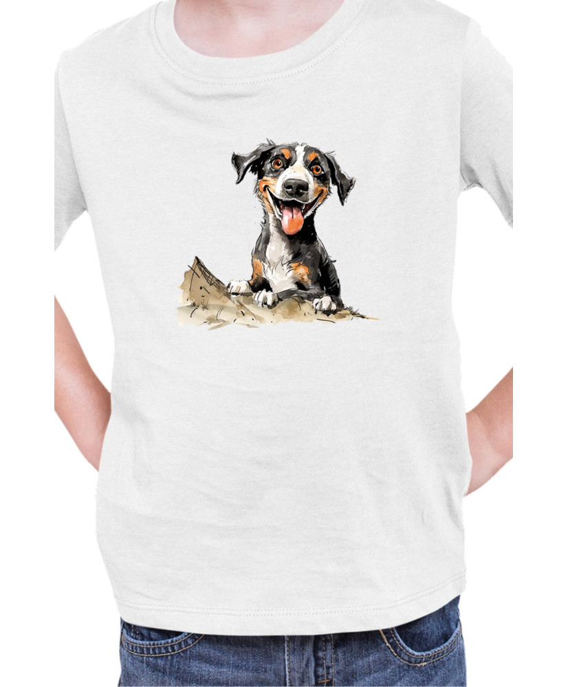 Детска Тениска Funny Dogs Breeds Entlebucher Mountain Dog