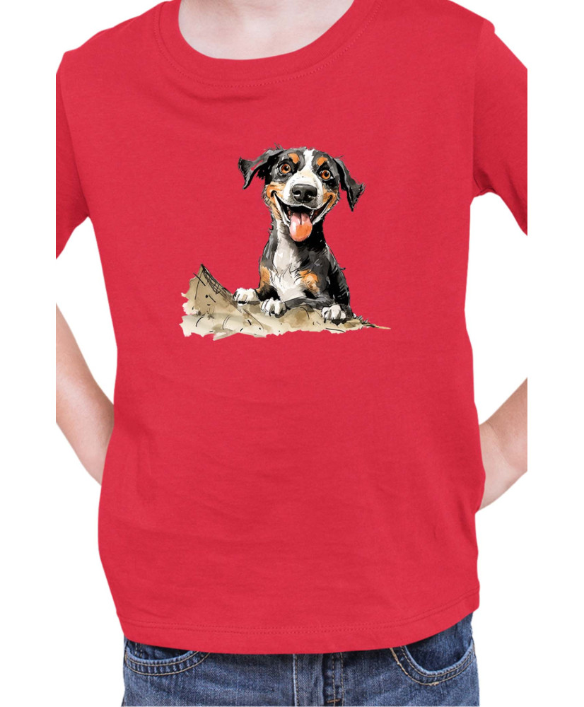 Детска Тениска Funny Dogs Breeds Entlebucher Mountain Dog