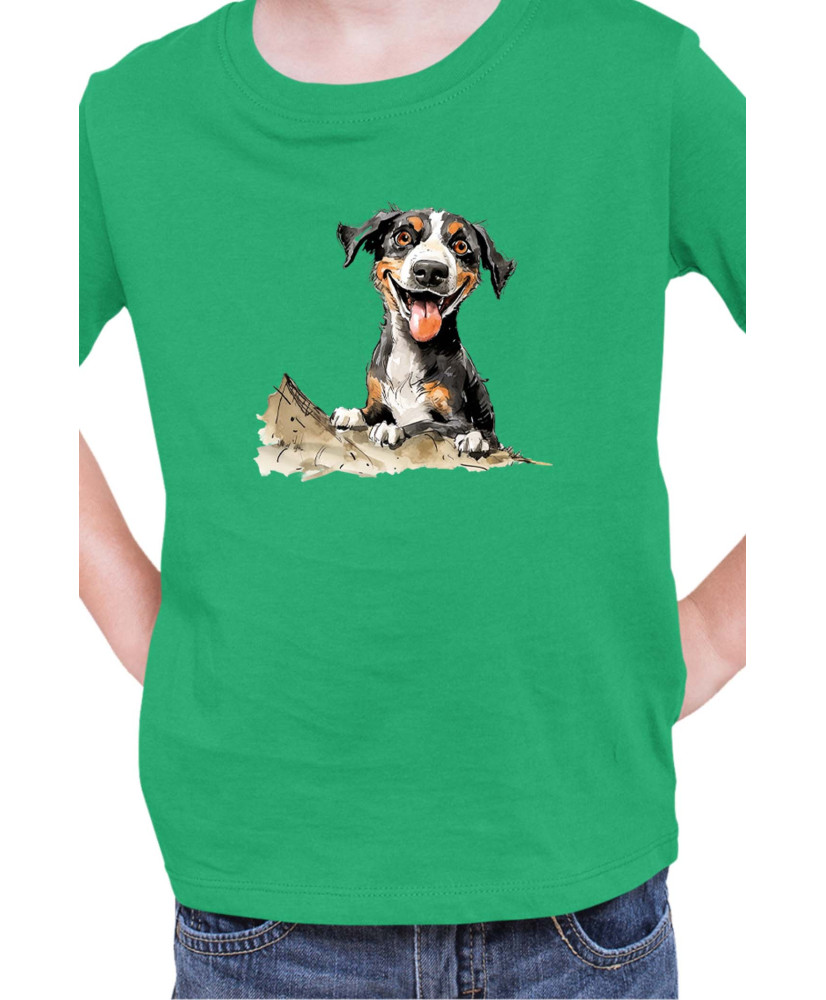 Детска Тениска Funny Dogs Breeds Entlebucher Mountain Dog