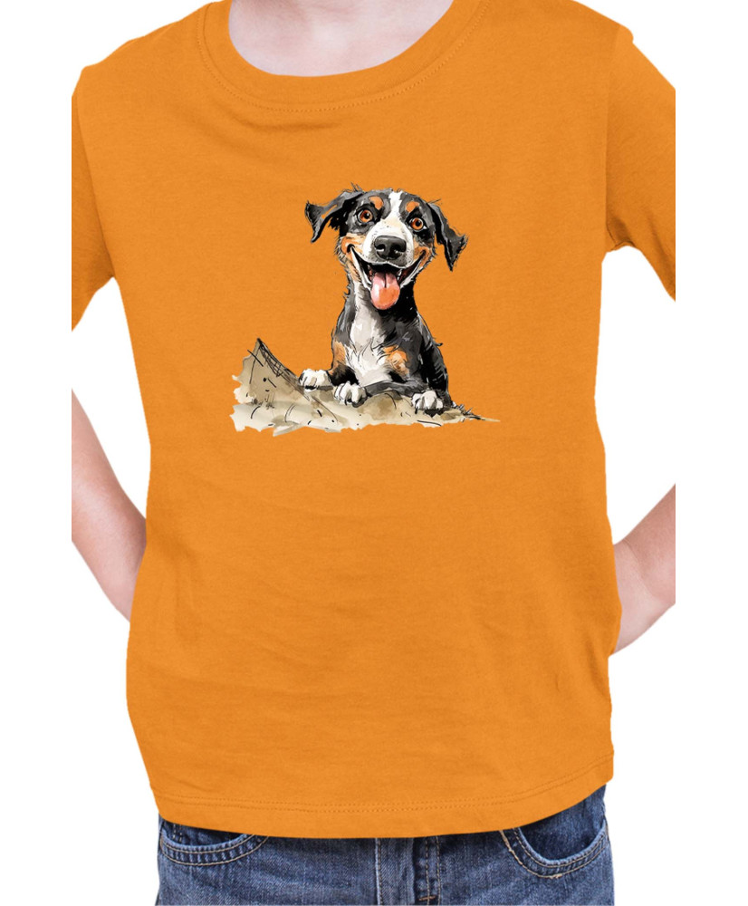 Детска Тениска Funny Dogs Breeds Entlebucher Mountain Dog