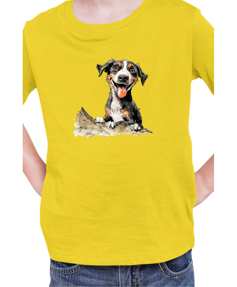 Детска Тениска Funny Dogs Breeds Entlebucher Mountain Dog