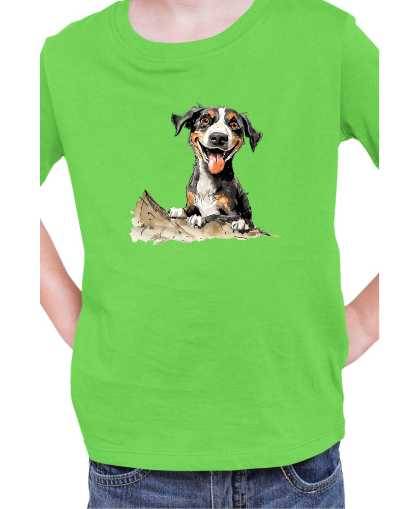 Детска Тениска Funny Dogs Breeds Entlebucher Mountain Dog