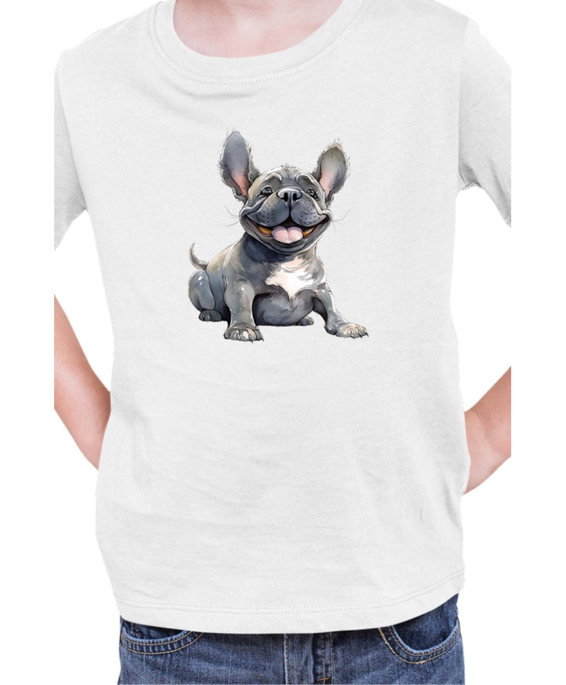 Детска Тениска Funny Dogs Breeds French Bulldog