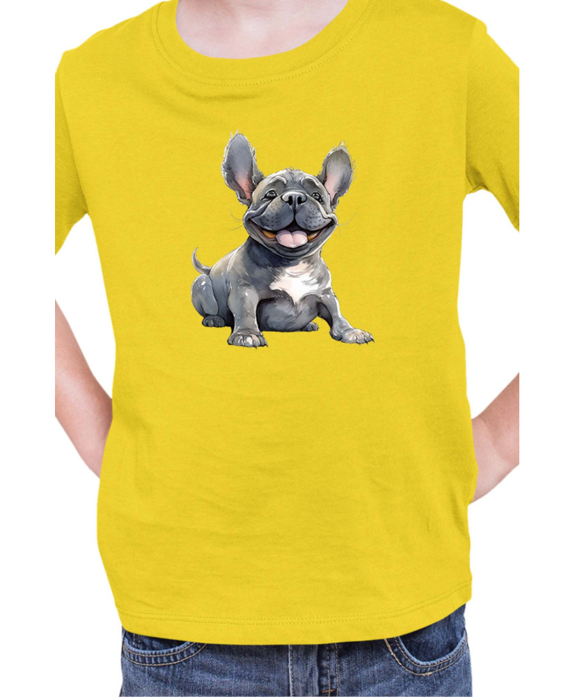 Детска Тениска Funny Dogs Breeds French Bulldog