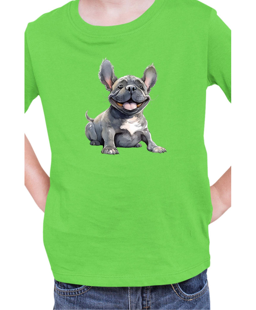Детска Тениска Funny Dogs Breeds French Bulldog
