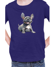 Детска Тениска Funny Dogs Breeds French Bulldog