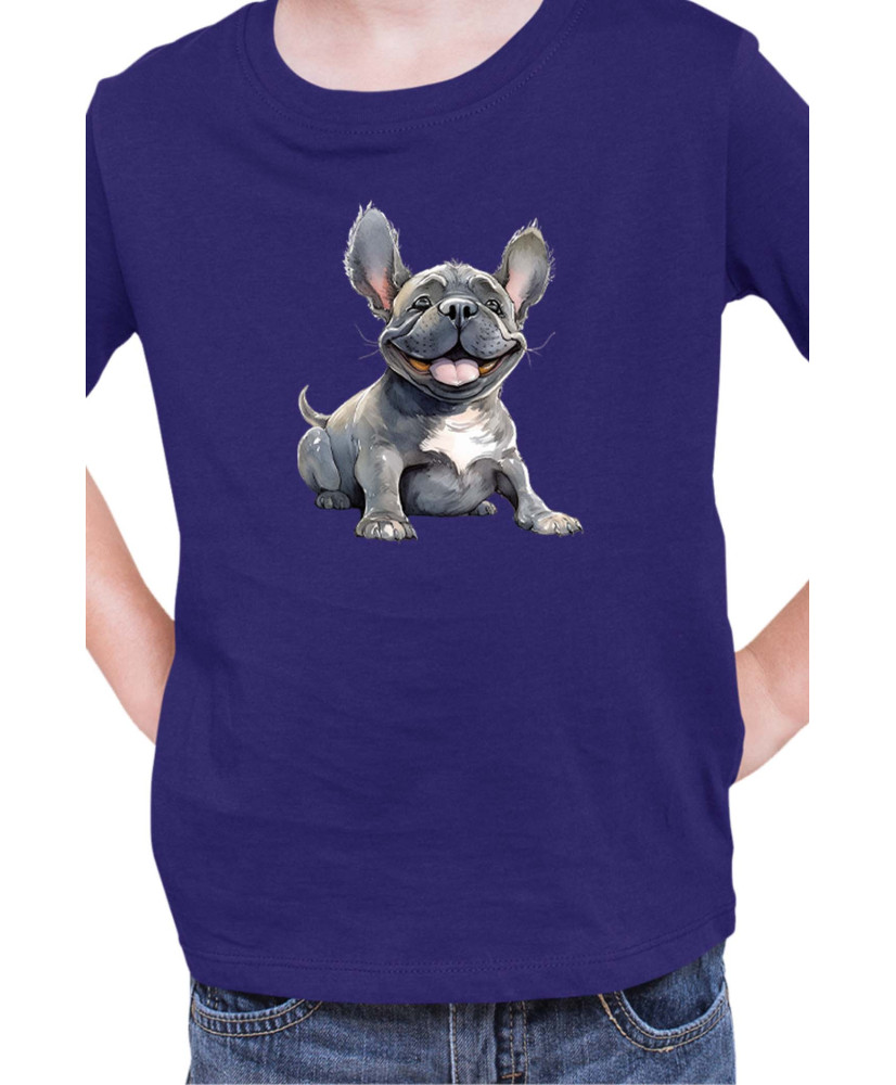 Детска Тениска Funny Dogs Breeds French Bulldog